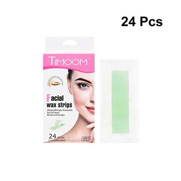 OSALADI 1 Sac de Bandes de Cire pour Le Visage Kit de Cire à Sourcils Bande de Cire Dépilation pour Les Sourcils Lèvres Visa