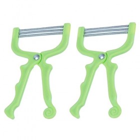 FRCOLOR 1 Ensemble 2 Pièces Épilateur Pour Le Visage À La Maison Dispositif DEnfilage Manuel Enfile-Visage Pour Les Poils Du