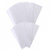 minkissy Lot de 200 feuilles de papier ciré blanc non tissé