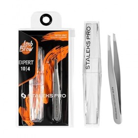 STALEKS PRO Pince à sourcils minces et fins en acier inoxydable Expert 10/4