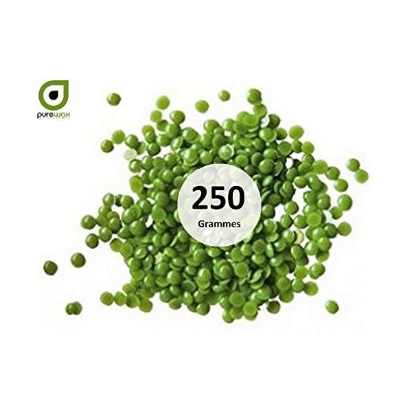 Perles de cire à épiler pelable VERTE, épilation sans bande - sachet de 250gr PUREWAX by Purenail TOP PROMO