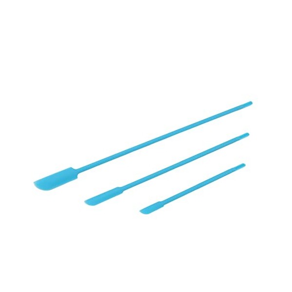 LANTRO JS Lot de 3 spatules en silicone, design arc double face, inodore et facile à nettoyer, outil de spatule de maquillage