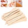 Spatule à Cire, 50pcs Bâtons Applicateurs de Cire en Bois en Forme de Guitare Applicateur de Spatules de Cire Dépilation du 