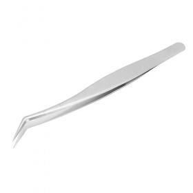 Pince à épiler pour Extensions de Cils, Pince à épiler Réutilisable en Acier Inoxydable Antistatique Durable pour la Maison 