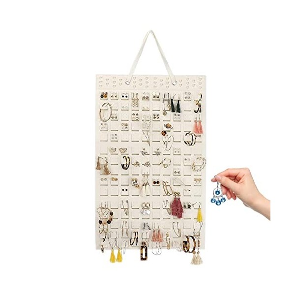 Sekemure bijoux suspendu - bijoux à suspendre multi-usage,Sac rangement bijoux anti-poussière pliable pour boucles doreilles