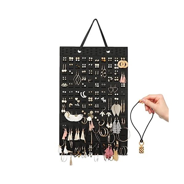 Sekemure bijoux suspendu - bijoux à suspendre multi-usage,Sac rangement bijoux anti-poussière pliable pour boucles doreilles