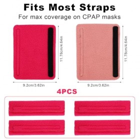XIHIRCD 4 Pièces Housses de Sangle à Pression Positive pour CPAP, Coussins de Sangle de Masque Souples Housses de Sangle de C