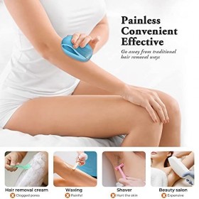 Effaceur de poils en cristal, pierre à épiler, exfoliant indolore, épilation magique,outil dépilation indolore pour hommes e