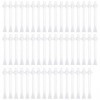 Chstarina 50pcs Applicateurs de Cire, Bâton de Cire en Plastique, Spatule Cire Epilation du Nez, Applicateurs de Bâtons de Ci