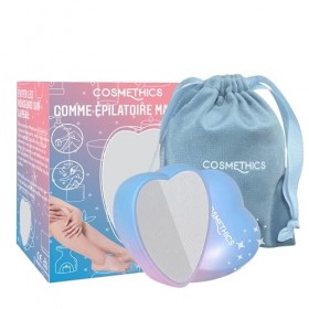 CosmEthics® | New Crystal Hair Eraser Coeur | Gomme dépilatoire coeur pierre epilatoire magique femme tous types de poils | 