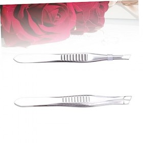 Mipcase Pince À Sourcils Biseautée 2 Pièces Pince À Épiler Outils De Maquillage Coupe Des Sourcils