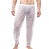 Pantalon sexy pour homme en maille transparente - Long - Sous-vêtements transparents - Respirant - Tanga - Pour fête - Clubwe