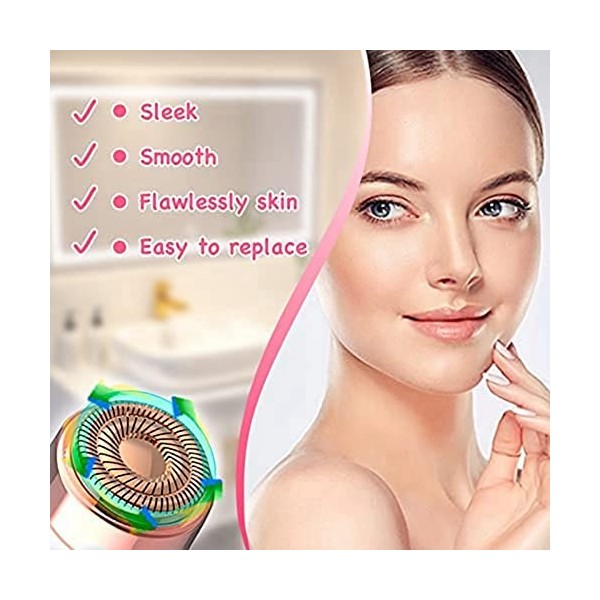 thinS Têtes de Rechange, Têtes de Rechange pour Épilateur Facial pour Femmes Génération 2 Pièces Accessoires pour LOutil DÉ