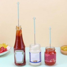 Grattoir à Pot, Mini Spatule en Silicone 2 Pièces, Utilisation Flexible de qualité Alimentaire pour la Cuisson