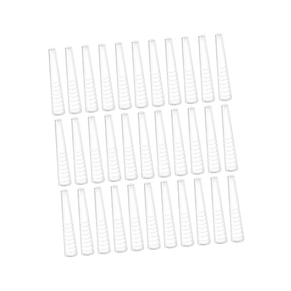 minkissy 50 Pièces Ensemble De Pinces à Cils Douille De Couverture De Pincettes Outils Auxiliaires Pour Les Cils Couvre-cils 