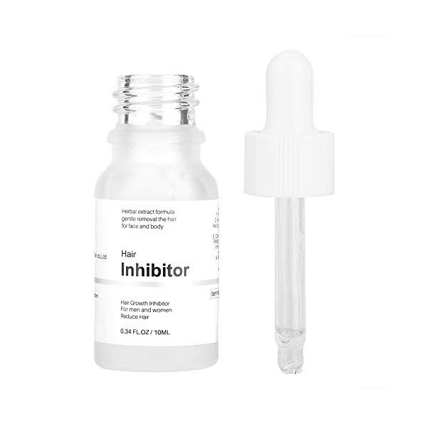 hair growth inhibitor for face,Cheveux Incarnés, Sérum Anti-poils Incarnés 10 Ml Dextrait de Plante Naturelle Inhibiteur de 