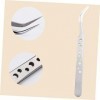 minkissy Lot de 2 applicateurs de cils - Outils de manucure - Pince à épiler pour extensions de cils - Pince à épiler à ongle