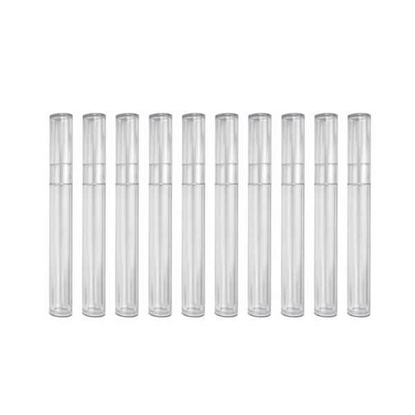 10 Pièces Greffage Cils Floraison Pince À Épiler Boîte Demballage Cylindre Tube Pince Droite Incurvée Pince À Épiler Ensembl