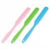 minkissy Lot de 3 bâtons dépilation en silicone applicateurs de cire en silicone Spatule dépilation à la cire pour femme Ba