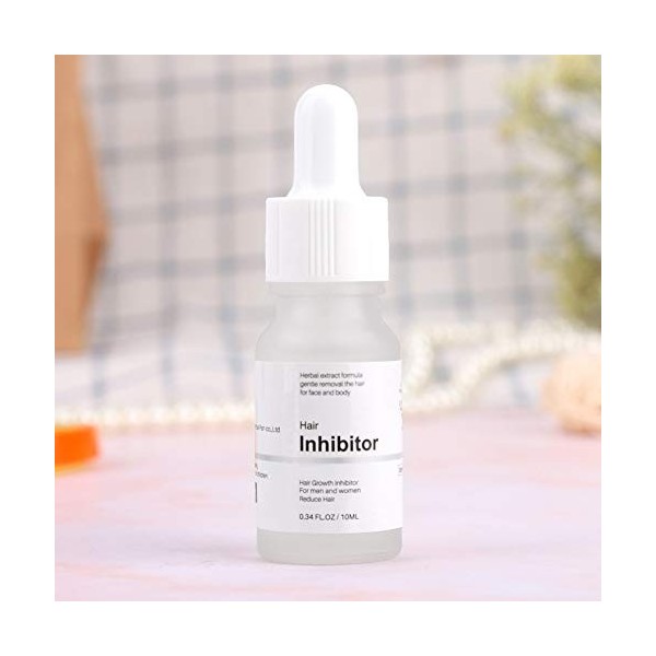 Alaaner Inhibiteur De Croissance Des Cheveux Pour Le Visage Crème Inhibitrice De Poils 10Ml Extrait De Plante Naturelle Sérum