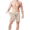 Duohropke Short transparent pour homme - Boxer sexy - Sous-vêtement de sport - En maille respirante - Loisirs - Tissu grillag