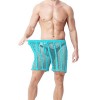 Duohropke Short transparent pour homme - Boxer sexy - Sous-vêtement de sport - En maille respirante - Loisirs - Tissu grillag