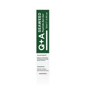 Q+A Gel pour les yeux aux peptides d’algues, raffermit la zone sous les yeux, la rend plus lumineuse et plus saine 15 ml 