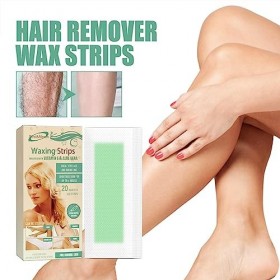 cire corporelle | Kit cire à la maison pour femmes | Kit papier ciré pour épilation corps et jambes 20 pièces Kit cire à la m