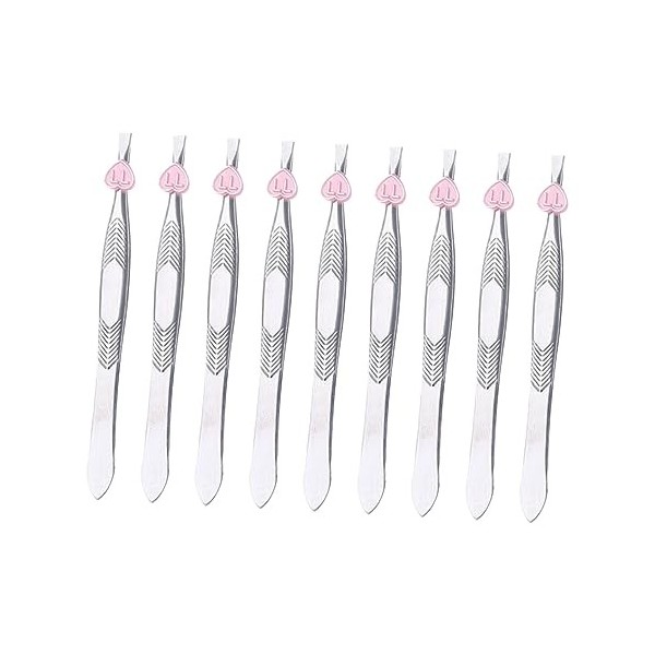 FRCOLOR Pincer Un Épilateur Pincettes Professionnelles À Pointe Plate En Acier Inoxydable Pincettes À Sourcils Outil Pour Le 