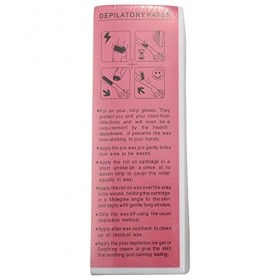 Droagoct Lot de 200 bandes dépilation à la cire non tissées pour le visage, les jambes, les aisselles, le corps et le bikini