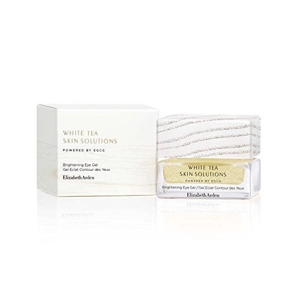 Elizabeth Arden, White Tea Skin Solutions Gel Eclat Contour des Yeux, texture Micro-gel, Anti-âge et Hydratant, illumine et r