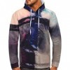 Duohropke Sweat-shirt à capuche léger et chaud pour homme et garçon, kaki, L