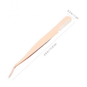 Beavorty Pince À Cils Outils Dapplicateur De Cils Pince À Épiler Cils Bricolage Pince À Épiler À Pointe Incurvée Pince À Épi