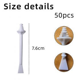 SSRDFU 50 Pièces Bâtonnets applicateurs de Cire - Cire de Nez Baguette, Applicateurs de Cire de Nez, Bâtons dépilation pour 