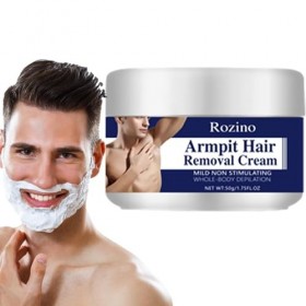 Crème dépilatoire pour hommes - Produits dépilatoires pour épilation douce 50 g | Crème pour épilateur intime/privé, non irri