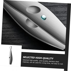 minkissy 1 Pc Pince à Cheveux Cochon En Acier Inoxydable Pincettes Pointues Pince à Poisson En Acier Inoxydable Arête Rasoir 