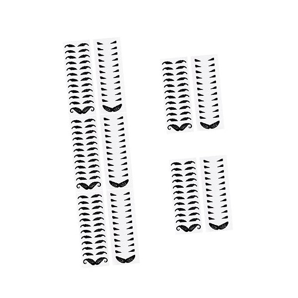 FRCOLOR 24 Feuilles Autocollants De Style Barbe Autocollant Protecteur De Moustache Cire Pour Lépilation Cera Cireur Les Poi