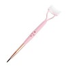 Brosse à cils à double tête Brosse à sourcils pliable Accessoire de coiffure Recourbe-cils Séparateur de cils avec couvercle 