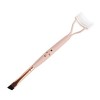 Brosse à cils à double tête Brosse à sourcils pliable Accessoire de coiffure Recourbe-cils Séparateur de cils avec couvercle 