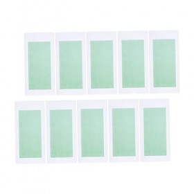 Healeved 10 Pièces Papier Paraffiné Bandes De Cire Papier Ciré Bandes Dépilatoires Papier Cheveu La Cire Fartage Soin Du Visa