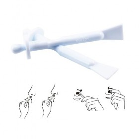 minkissy DÉpilation Nasale Jetable 10 Pièces Polyvalent Spatule Outil Deux En Un De Cire Épilatoire Polyvalent