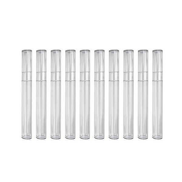 Plumdrop 10 pièces porte-stylo en plastique Transparent cristal stylo cylindre boîte-cadeau pince à épiler pince à sourcils e