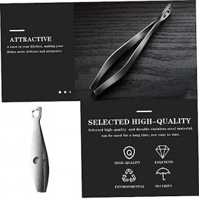 FRCOLOR 1 Pc Pince à Cheveux Cochon En Acier Inoxydable Pinces De Cuisine En Acier Inoxydable Pince à Poisson En Acier Inoxyd