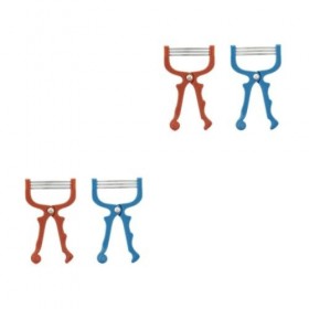 EXCEART 2 Pièces Épilation De La Lèvre Supérieure Épilation Du Menton Épilateur En Acier Inoxydable Poignée En Plastique Abs 