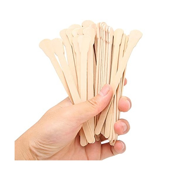 Spatule à épiler En Bois En Forme De Guitare, Bâton Dépilation, Même Applicateur Dépilation Pour Sourcils, Lèvres, Aisselle