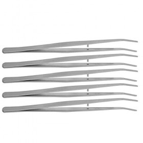 Pincettes Incurvées en Acier Inoxydable, Lot de 5, Pincettes de Positionnement, Accessoires de Machine à Coudre pour un Trava