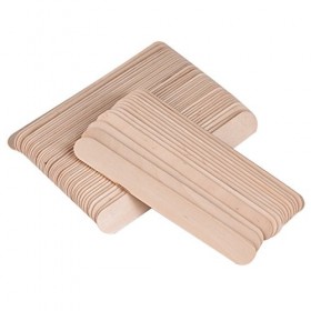 Spulas de Cire 16 × 9 × 4 100pcs Sac épilation Bâton Spatule Applicateur Spatule en Bois Abaisse-langue Jetable