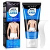 Creme Depilatoire Homme Intime,Kit D’éPilation Parties Intimes Men Partie Intime Homme Pour Les Zones Sensibles, CrèMe DéPila