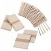 300 Pièces Bâtons de Cire en Bois, Spatules Epilation en Bois, Bâtons Applicateurs à Cire, Spatule à Cires pour Épilation Sou