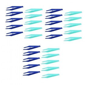 Beavorty 30 Pièces Accessoires De Cils Arts Et Artisanat Pour Accessoires DExtension De Cils Pinces Bleues En Vrac Pinces Co